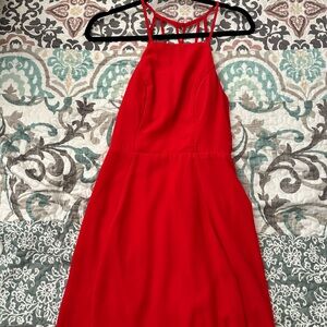 Elegant Red Women's Dress